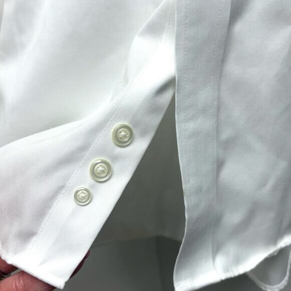 Joeseph & Feiss White Men’s Dress Shirt Clean Collar Button Down 17 1/2 33 34 - Picture 5 of 6